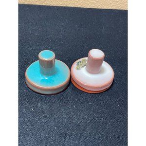 Rycraft Cookie Press Stamp Holiday Baking Kitchenware Pottery Set Of 2